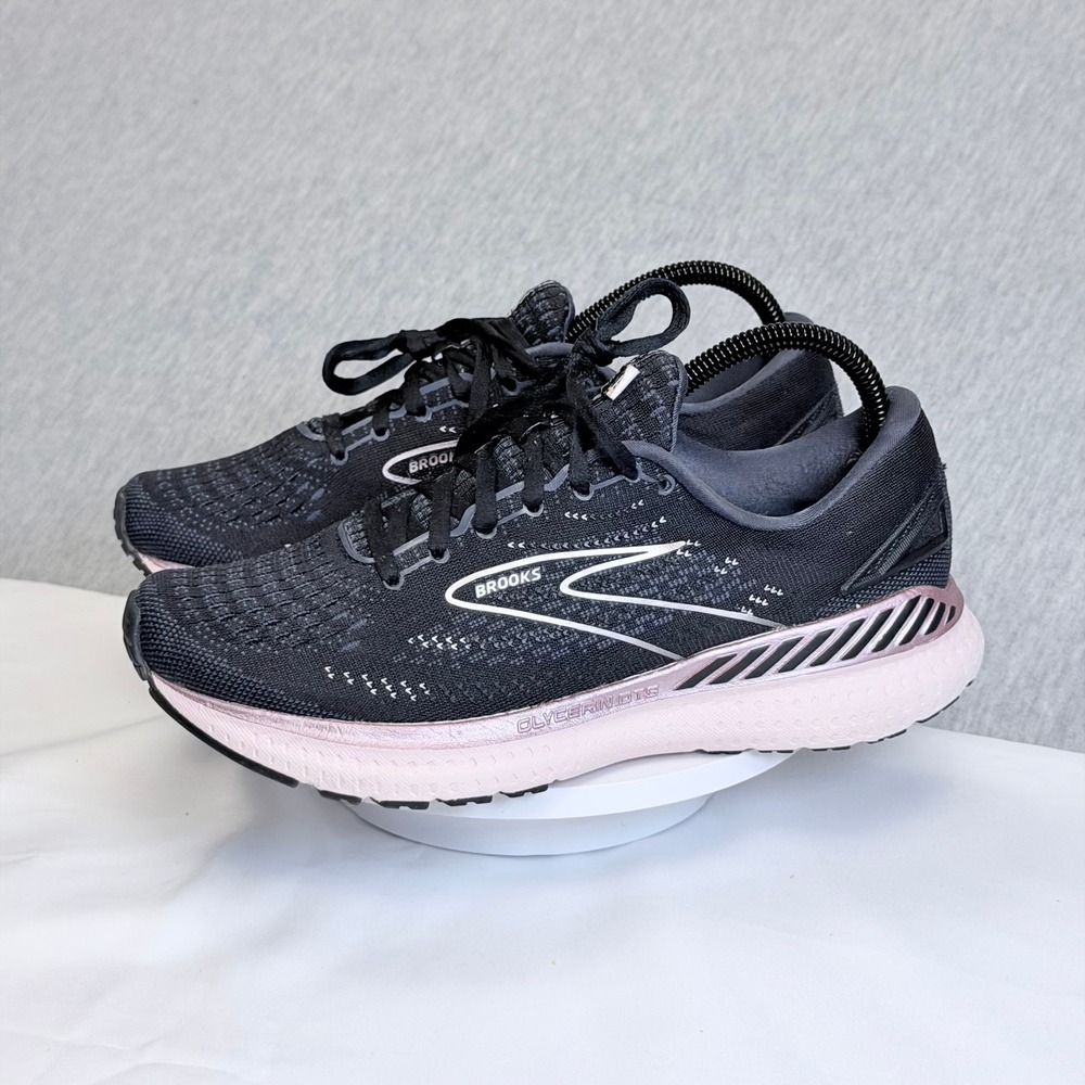 Brooks Glycerin GTS 19 Womens Running Shoes Black Rose Gold 1203441B074